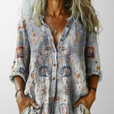 Olivia - Blusa Vintage Relaxada