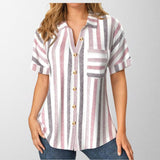 Olivia - Blusa Casual Listrada