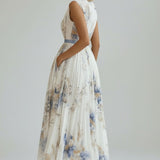 Zuzanna - Elegante Vestido Maxi com Pregas