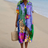 Mara™ | Vestido de Verão com Estampa Animal