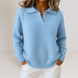 Olivia™ | Camisola de malha suave com gola