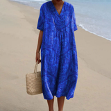 Ailani™ | Vestido de Verão Relaxado e Abstracto