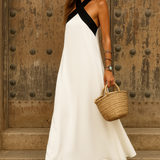 Clara - Vestido elegante com decote cruzado