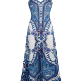 Madalena – Vestido Sem Mangas com Estampado Floral