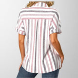 Olivia - Blusa Casual Listrada