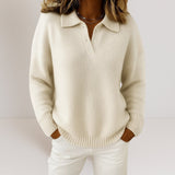 Olivia™ | Camisola de malha suave com gola