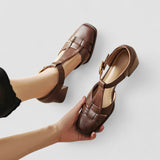 Scarlett – Sandálias T-strap com bloco