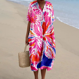 Amara™ | Vestido de Verão Tie-Dye Vibrante