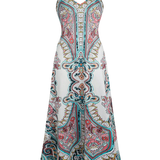 Madalena – Vestido Sem Mangas com Estampado Floral