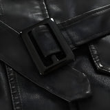 Adrien™ | Elegante Casaco de Couro Longo para Homens
