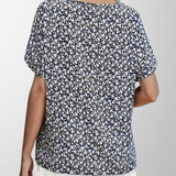 Olivia - Blusa Floral com Botões