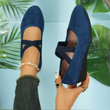 Calerinne | Sapatos Ballerina de Salto Fechado