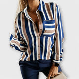 Emily – Blusa Listrada Casual e Relaxada
