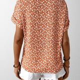 Olivia - Blusa Floral com Botões