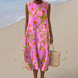 Lani™ | Vestido Floral Vibrante de Verão