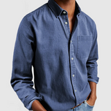 Zovin - Camisa Casual de Toque Suave