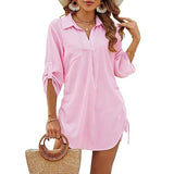 Indy - Camisa de Praia Leve com Cintura Ajustável