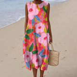 Lani™ | Vestido Floral Vibrante de Verão