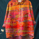 Ariana | Camisa de Impressão Abstrata Bold