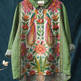 Nina | Camisa Tropical de Pavão