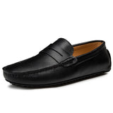 Mocassins de Verão em Couro Relaxados