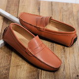 Mocassins de Verão em Couro Relaxados