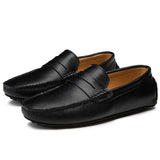Mocassins de Verão em Couro Relaxados