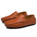 Mocassins de Verão em Couro Relaxados