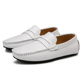 Mocassins de Verão em Couro Relaxados