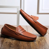 Mocassins de Verão em Couro Relaxados
