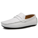 Mocassins de Verão em Couro Relaxados