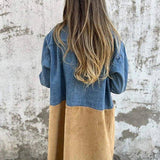 Alberte | Casaco de denim bicolor