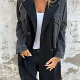 Alberte | Casaco de denim bicolor