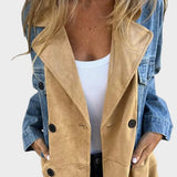 Alberte | Casaco de denim bicolor