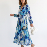 Althea | Vestido Maxi Floral de Manga Longa