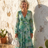 Althea | Vestido Maxi Floral de Manga Longa
