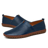 Mocassins de Couro Respirável