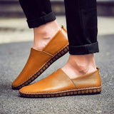 Mocassins de Couro Respirável