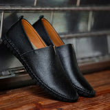 Mocassins de Couro Respirável