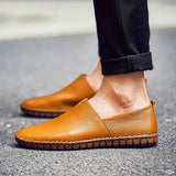 Mocassins de Couro Respirável