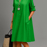 Astrid | Vestido midi esmeralda