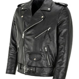 Austin™ | Jaqueta de Couro Clássica para Motard