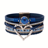 Pulseira de Couro Boho Multilags