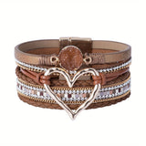 Pulseira de Couro Boho Multilags