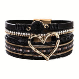 Pulseira de Couro Boho Multilags