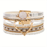 Pulseira de Couro Boho Multilags