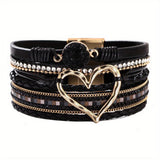 Pulseira de Couro Boho Multilags