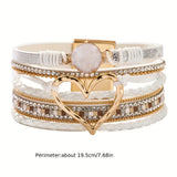 Pulseira de Couro Boho Multilags