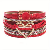 Pulseira de Couro Boho Multilags
