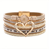 Pulseira de Couro Boho Multilags